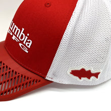 LIMITED EDITION: Columbia PFG Mesh Fitted Hat, Red Brim