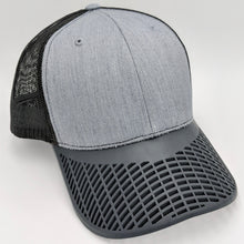 Charcoal Grey and Black Mesh Trucker Hat