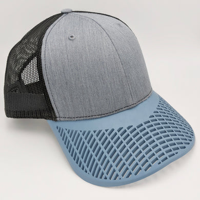 Charcoal Grey and Dusk Blue Trucker Hat