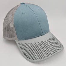 Boat Brim Teal and Grey Trucker Hat