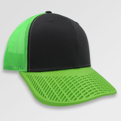 Neon Green and Charcoal Trucker Hat