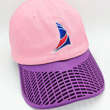 Ladies Sail Hat - Pink with Purple Brim
