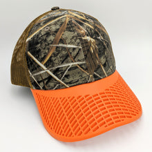 Camo Brown and Orange Trucker Hat