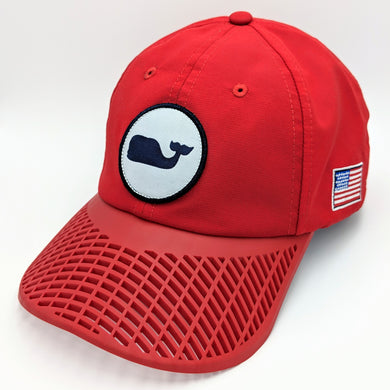LIMITED EDITION: Red Vineyard Vines Whale Dot Performance Hat