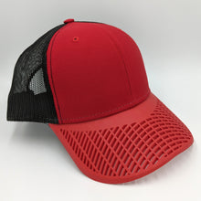 Boat Brim Trucker Hat - Red and Black