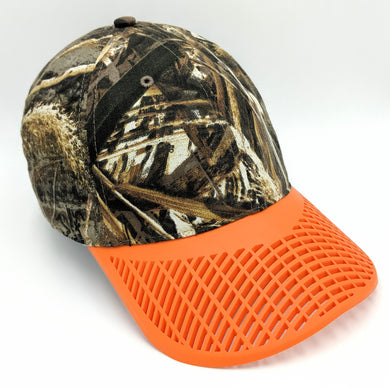 Camo Hat - Orange Brim