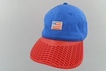 Small American Flag Hat - Red Brim