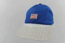Small American Flag Hat- White Brim