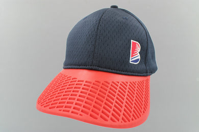 Performance Hat - Navy 'B' w/ Red Brim