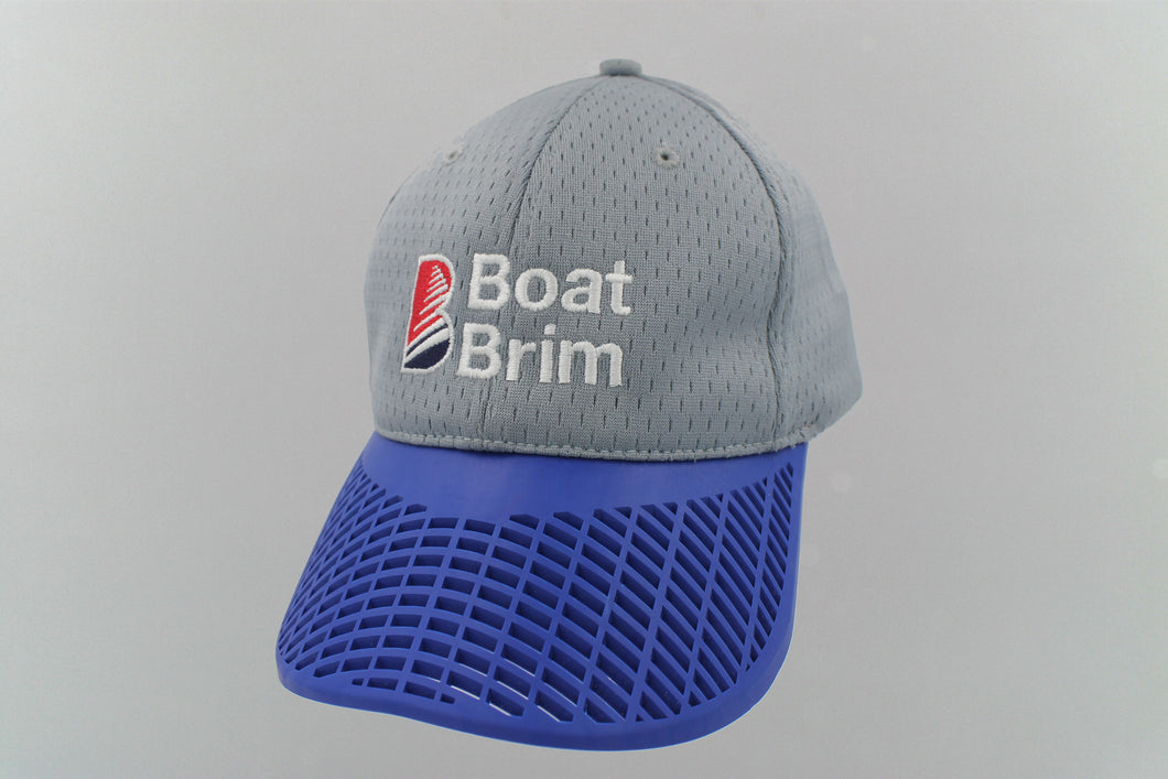 Performance Boat Brim Hat - Grey w/ Blue Brim