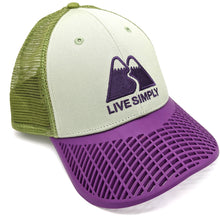LIMITED EDITION: Patagonia Purple Brim 'Live Simply' Trucker Hat