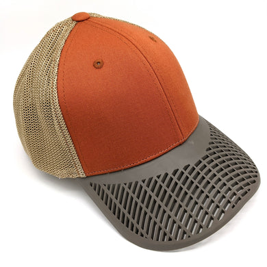 Fitted Burnt Orange Trucker Hat