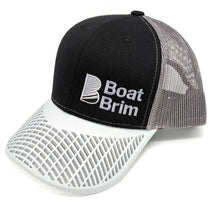 Boat Brim Trucker Hat - Charcoal & Grey