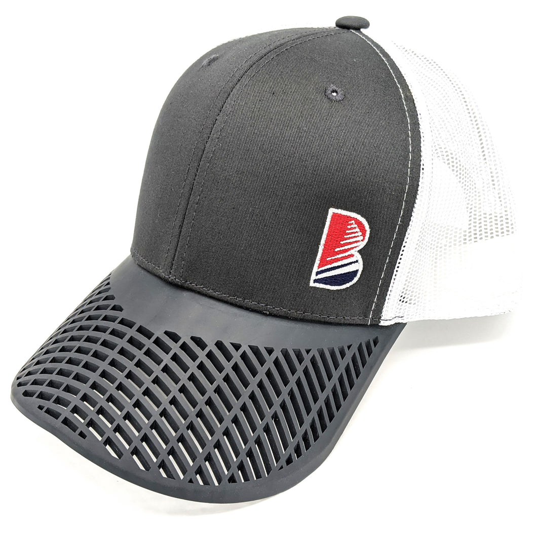Charcoal 'B' Trucker Hat