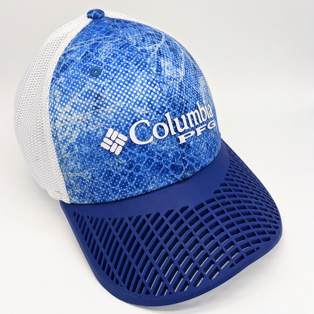 LIMITED EDITION: Columbia PFG Realtree Mako Mesh Fitted Hat, Blue Brim