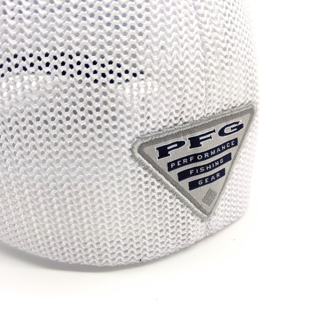columbia performance fishing gear hat LIMITED EDITION: Columbia PFG Realtree Mako Mesh Fitted Hat, Blue Brim – Boat Brim