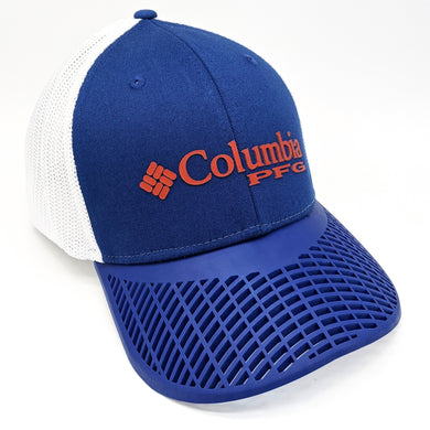 LIMITED EDITION: Columbia PFG Fitted Flag Patch Hat, Blue Brim