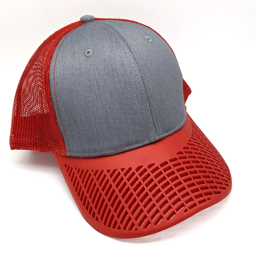 Red and Grey Trucker Hat