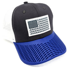 'Wave' Trucker Hat - Grey/Blue