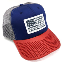 'Wave' Trucker Hat - Blue/Red