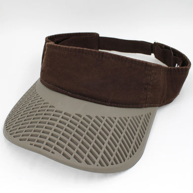 Casual Visor - Dark Brown Visor w/ Khaki Brim