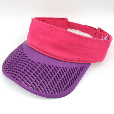 Casual Visor - Pink w/ Purple Brim