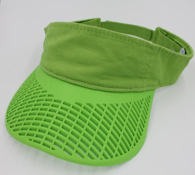 Discount Casual Visor - Green w/ Neon Green Brim